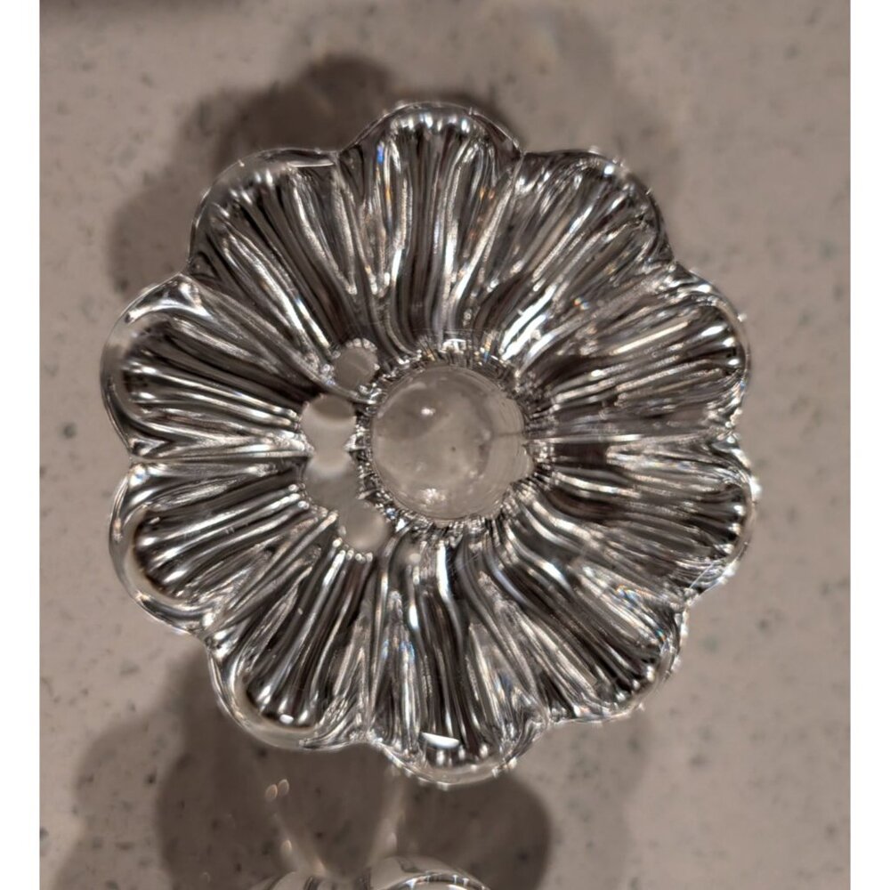 Orrefors Crystal Candle Holders Sven Palmqvist Vintage Stella Pattern - Picture 3 of 16